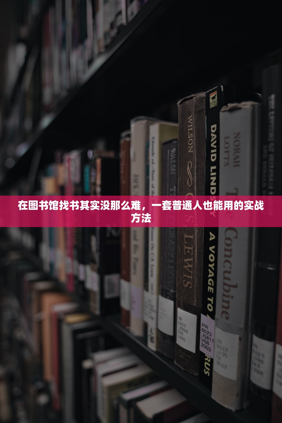 在图书馆找书其实没那么难,一套普通人也能用的实战方法 在图书馆找书其实没那么难,一套普通人也能用的实战方法